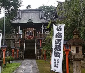 夏越大祓　茅の輪くぐり　藤岡諏訪神社